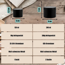 Lade das Bild in den Galerie-Viewer, Personalisierbare Metal Tin Kerze