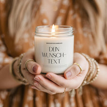 Lade das Bild in den Galerie-Viewer, Personalisierbare Kerze im Transparenten Glas