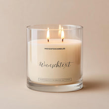 Lade das Bild in den Galerie-Viewer, Personalisierbare Kerze im Transparenten Glas